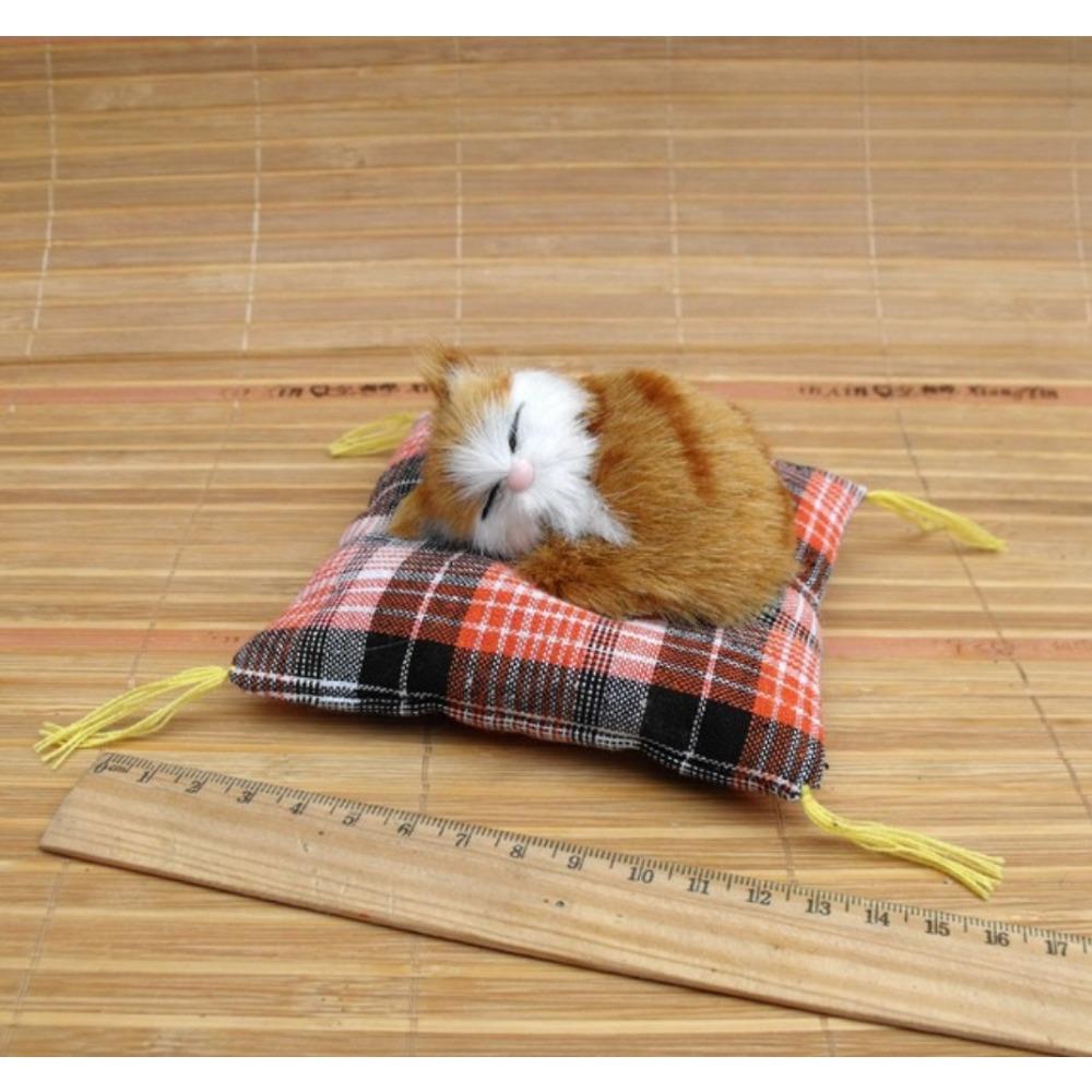 Имитация плюшевой игрушки кошки украшения для автомобиля Имитация животных Цветочные кошки Тканевая подушка Кошка Сон Кошка Настольная кукла Украшения для автомобиля Декор