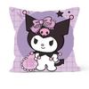 1PC New Sanrio Kuromi Double sided Printed Pillow Cover for Sofa Bedhead Cushion Cover Childrens Gift Anime Cartoon
