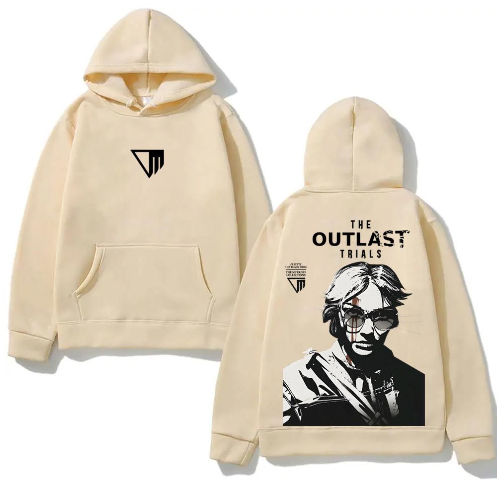 The Outlast Trials GAME Kapuzenpullover Neuer Stil Horror-Spiel Grafikdruck KAPUZENPULLOVER für Herbst/Winter Sweatshirt mit Kapuze