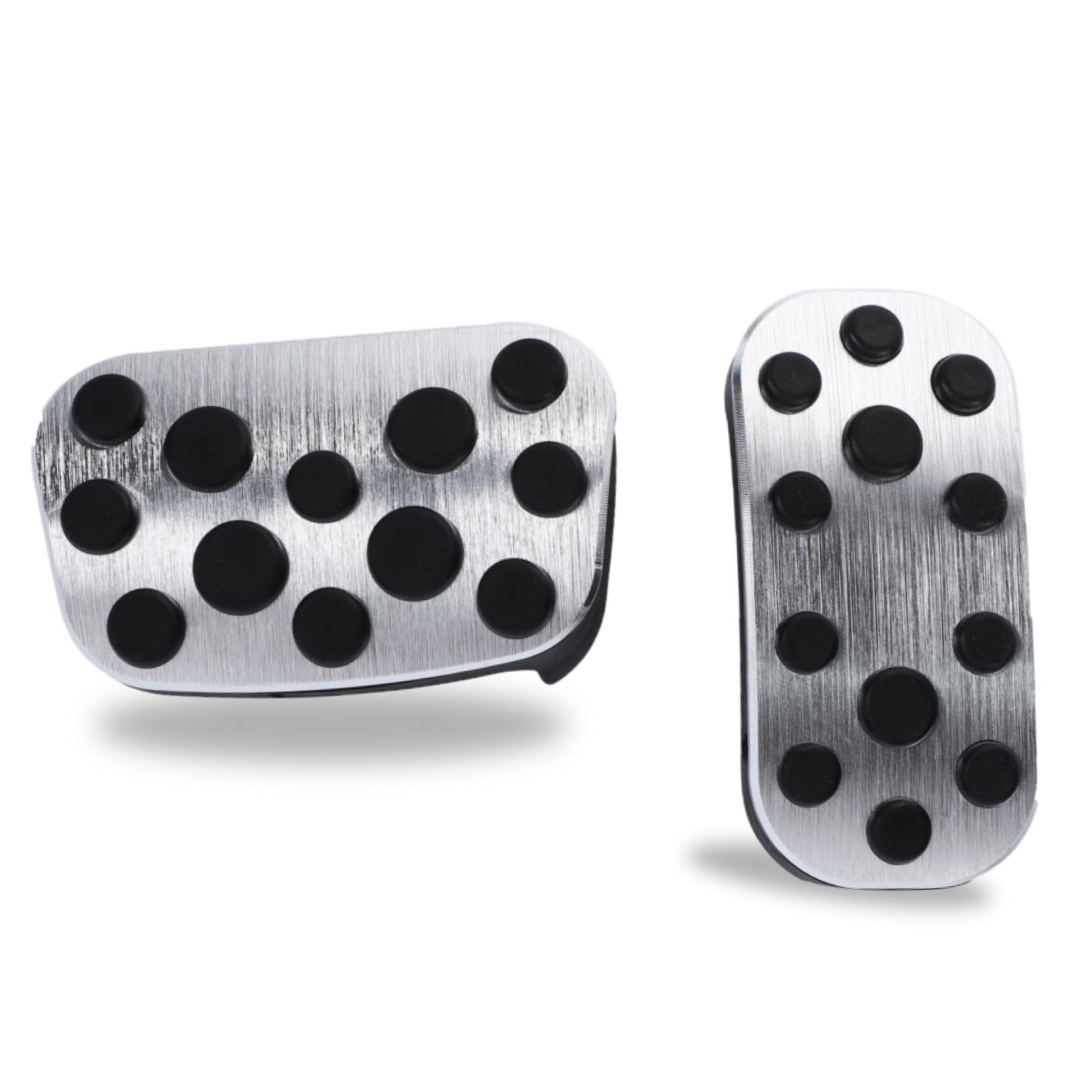 

Set of 2 Toyota Aluminum Pedal Compatible with Many and Covers, Silver, Vehicles Prius, Noah, Voxy, Alphard, Vellfire, C-HR, Corolla, Yaris.