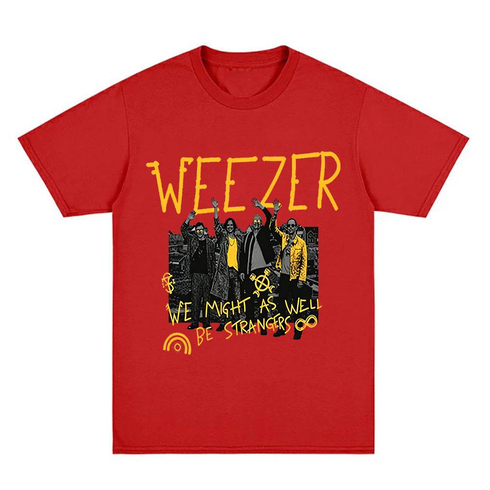 Weezer 2026 Bandtour T-Shirt Baumwolle Neue Alben Vorabveröffentlichung Grafikdruck T-Shirts Mode Damen Herren Lässig Rundhals Oberteile Sommer