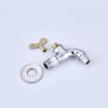 1pc Faucet Quick Open Single Cold Porcelain Core Washing Machine 1/2' Outdoor Anti-theft With Key Mop Pool Tap