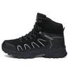 High-top Boots Men Anti-slip Warm Comfortable Plush Outdoor Hiking Shoes Men Breathable Lace-up Casual Sports Shoes Men