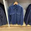 Unisex Washed Denim Long Sleeve Workwear Shirt SF462371