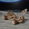 3D Wooden Puzzle for Adults Lunar Rover Wooden Model Building Set Mechanical Lunar Terrain Vehicle Construction Craft DIY Gift