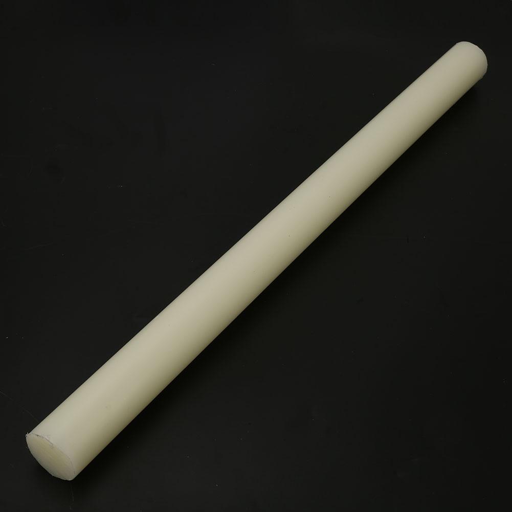 High Quality Plastic Round Nylon Rod White Bar 20Celsius35mm Diameter 500mm Length (20*500mm)