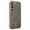 For Realme C71 4G Phone Case Carbon Fiber Textured Electroplated TPU Back Cover