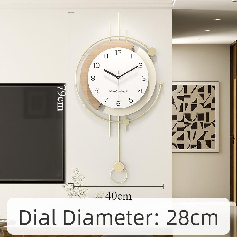 Decorative Wall Clock Modern Mural Wall Watch Luxury Aesthetic Pendulum Clocks Minimalist Silent Elegant Living Room Watches