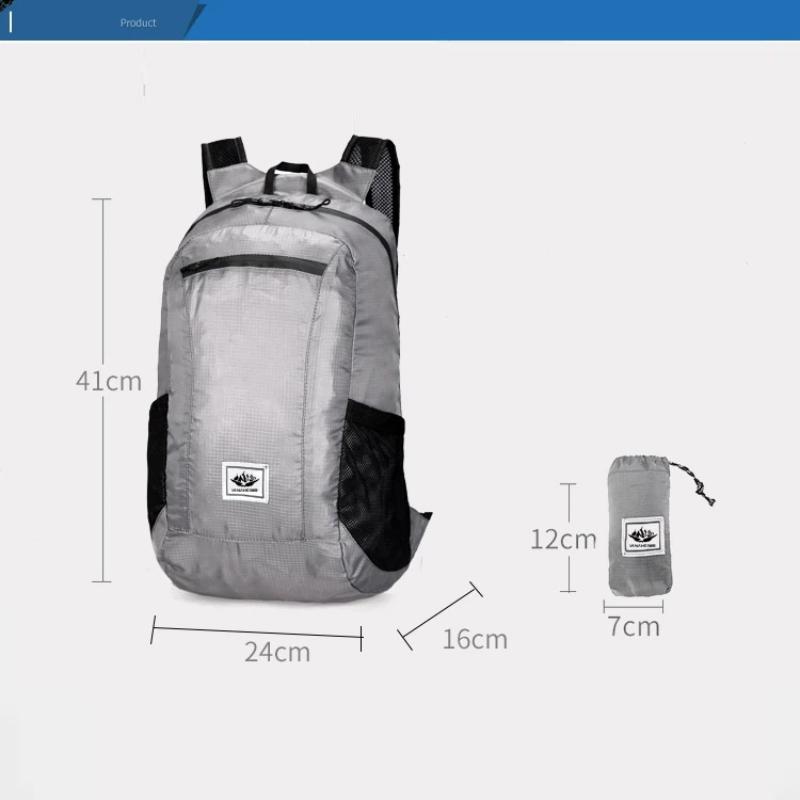 Fahrradtasche, Faltbarer Outdoor-Rucksack, Großes Fassungsvermögen, Leichter Sport-Reiserucksack