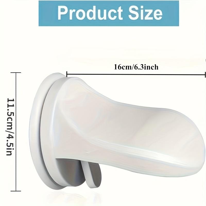 1pc strong suction bathroom foot pedal pad - convenient design, avoiding drilling installation - single piece bathroom accessory