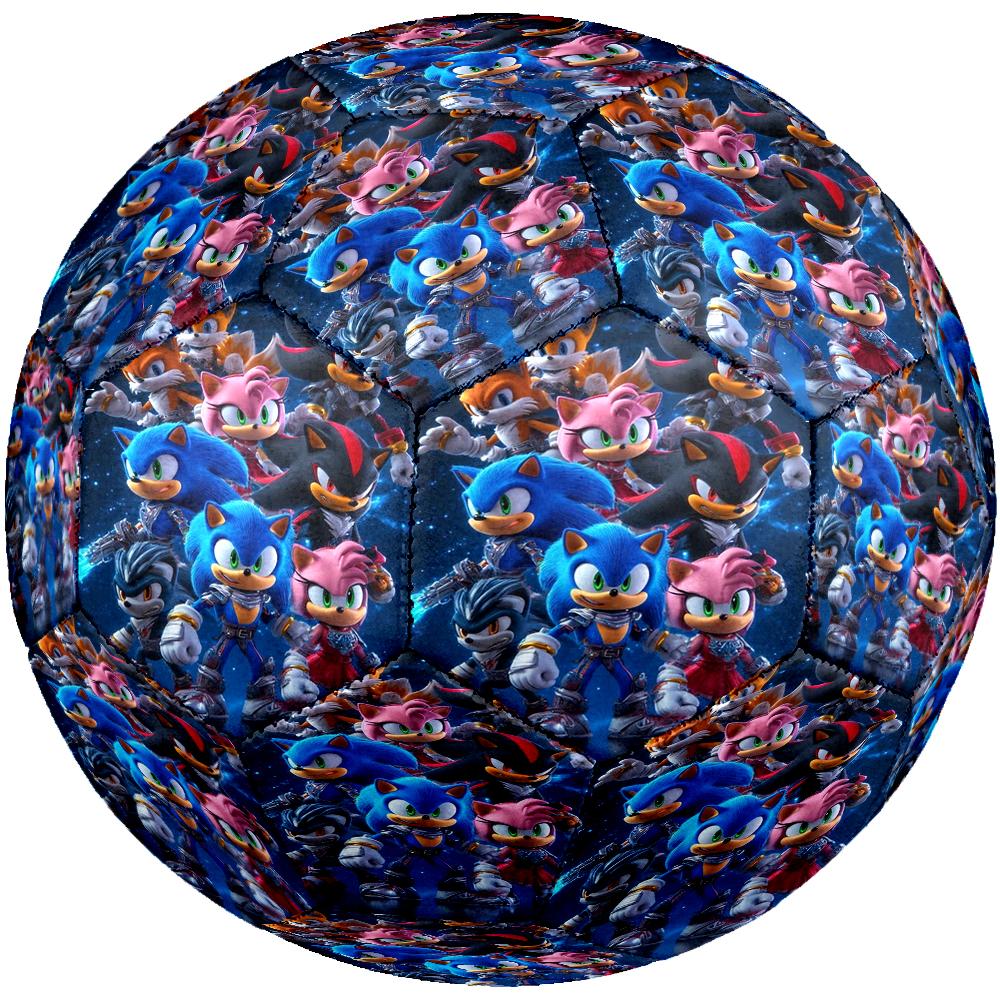 Sonic Theme Size 5 Soccer Ball, Suitable for Both Indoor and Outdoor Matches, a Gift Suitable for Everyone.
