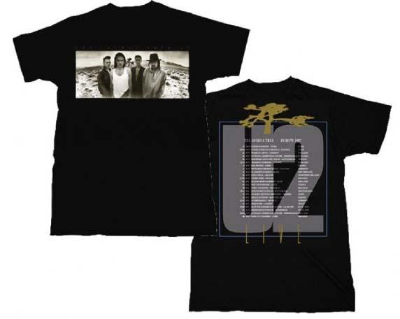 26 U2 Band Music Album Joshua Tree European Tour Cotton T-Shirt Size: S  M  L or 2X Unisex T-Shirt M