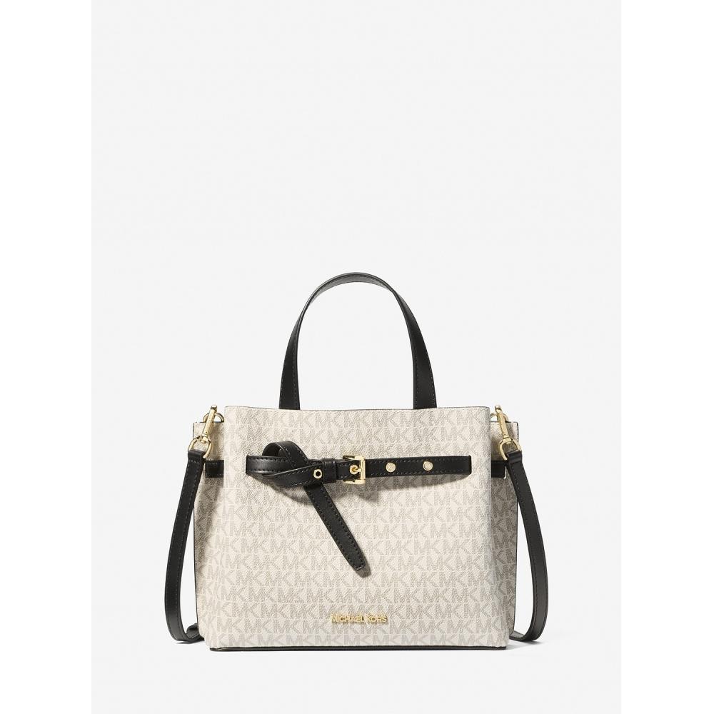 

МАЛЕНЬКАЯ СУМКА MICHAEL KORS EMILIA MK SIGNATURE 35H0GU5S1B46 ВАНИЛЬНО-ЧЕРНАЯ