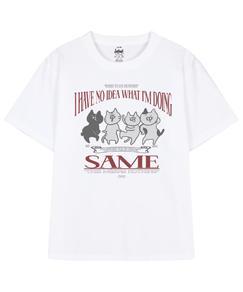 DRIFTOUT Born To Do Nothing Cat Short Sleeve T-Shirt (3 Colors)