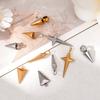 10pcs Stainless Steel Cone Charms Pendants Bullet Spike Beads Charms for Women Men Hoop Earrings Necklace Jewelry Making