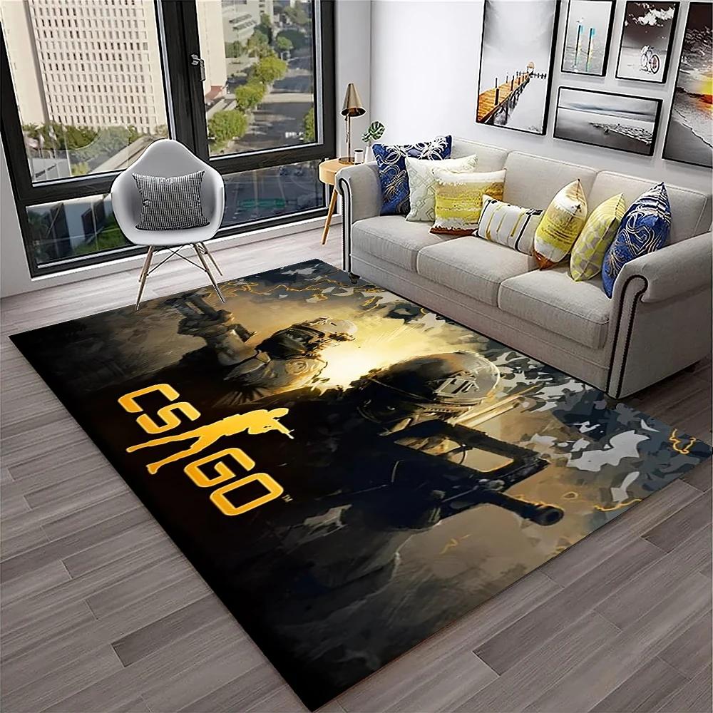 CS GO,Counter Strike Game Gamer 3D Carpet Rug for Home Living Room Bedroom Sofa Doormat Decor,kids Area Rug Non-slip Floor Mat