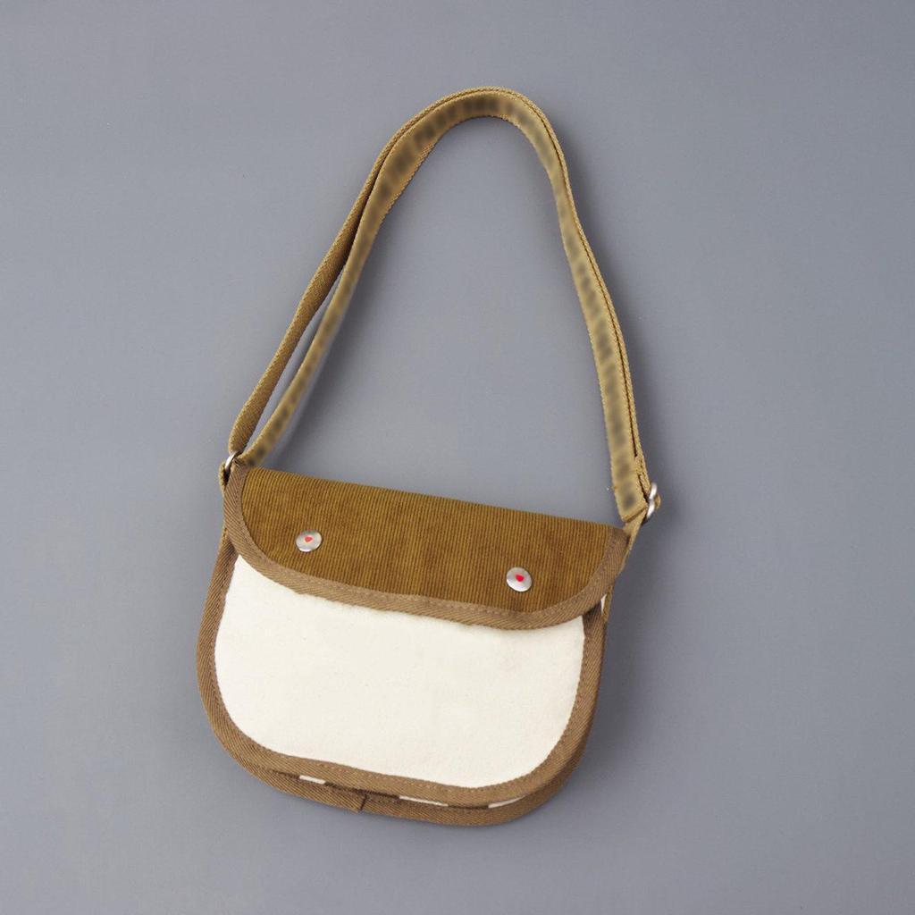 Retro Canvas Saddle Shoulder Bag - Women's Underarm Hobo Style