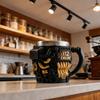 V12 Engine Design Stainless Steel Resin Coffee Cup Unique 3D Tea Mug For Car Enthusiasts For Home & Office