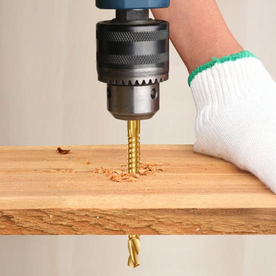 3/4/5/6/6.5/8MM Metal Twist Drill Bits Heavy Duty High Speed Steel Round Shank Drilling Screwing Boring Carving Cutting Drill Bits Woodworking Tools