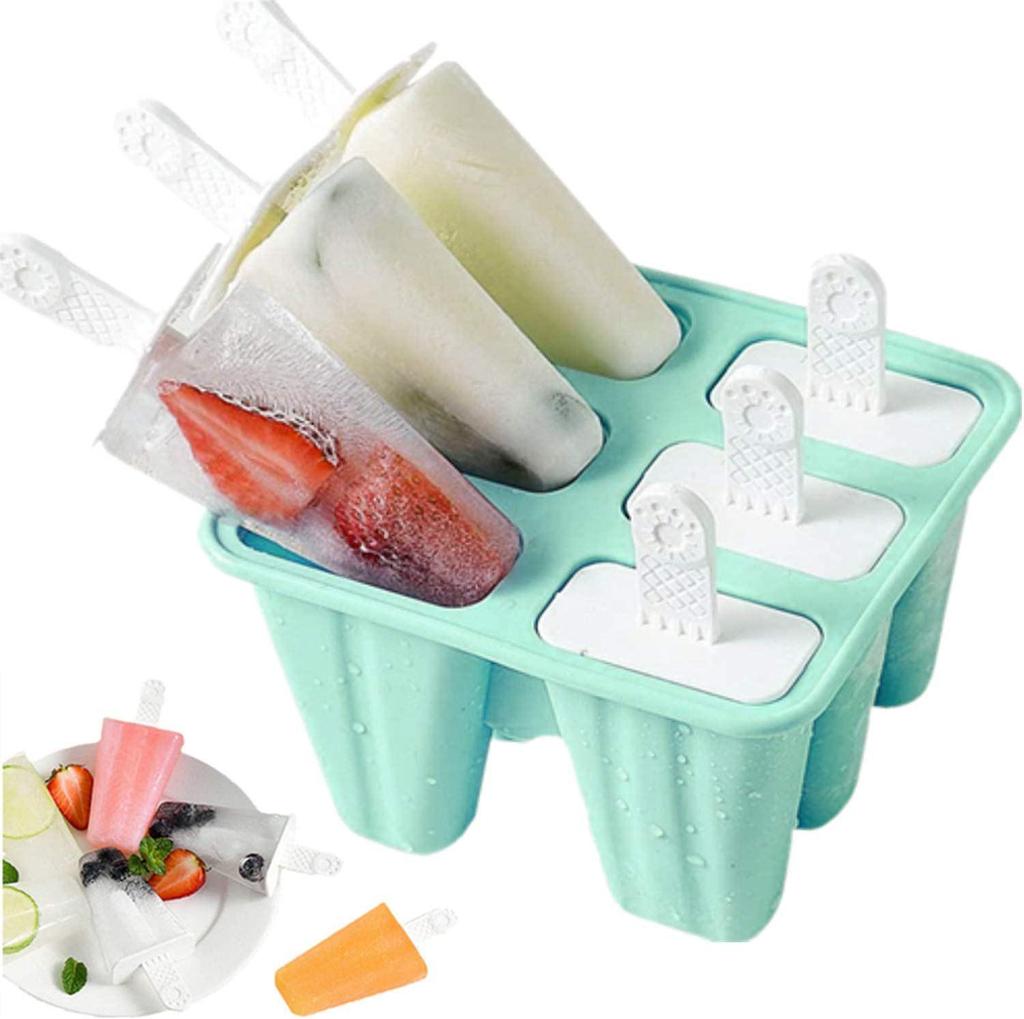 Silicone Ice Cream & Popsicle Mold - 12, 10, 6, 4 Cavities for DIY Treats