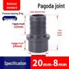 UPVC Pagoda Quick Connect Hose Reducing Fitting - Straight Male Thread (PVC-U)