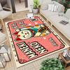 VIKAMA Cartoon Lucky Cat Carpet Pink Doormat  Welcome Mat Lightweight Living Room Carpet Rug For Bedroom  Bathroom Room Home Dec