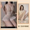 Sexy Lingerie Sexy Lace Uniform Temptation Hollow Open Onesie Women's Hot Pure Desire Pajama Set