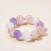 Natural Crystal Amethyst Clear Quartz Rose Quartz Beads Bracelet Fashion Crystal Crafts