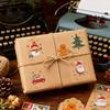 Festive Name Stickers 500Pcs/Roll Christmas Gift Tags Cartoon Santa Snowman Reindeer Tree to And from Claus Adhesive DIY Present Box Greeting