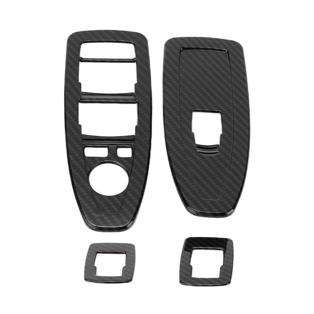 Car Window Lifting Switch Cover Frame Trim Carbon Fiber Style Replacement for X2 F47 2021+