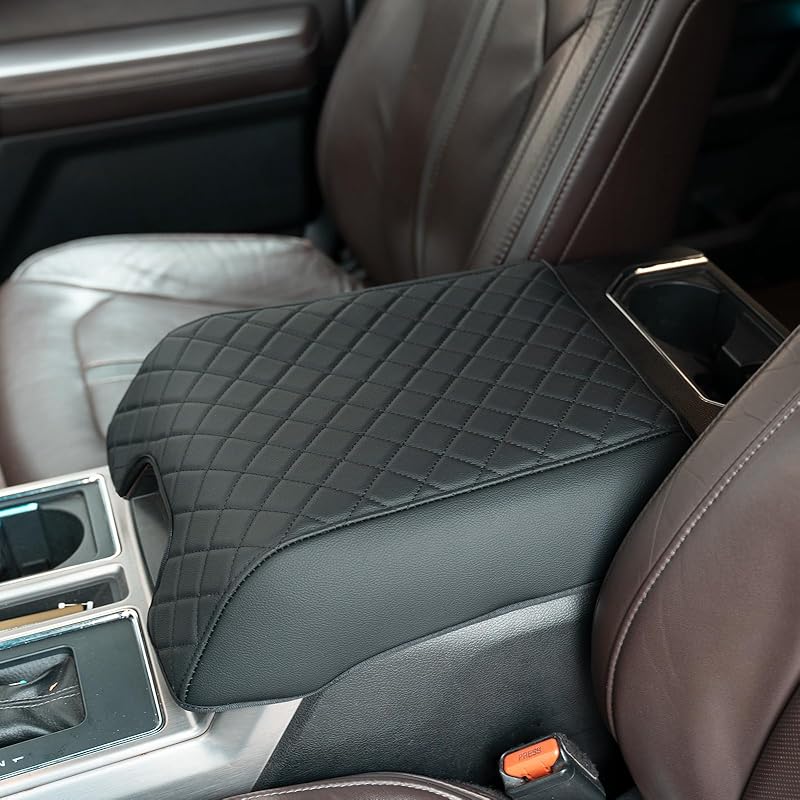Center Console Cover Compatible With    2024 2025 Ford F150, Fully Covered Anti-Scratch Armrest Cover For Car, Middle Console Cover Interior