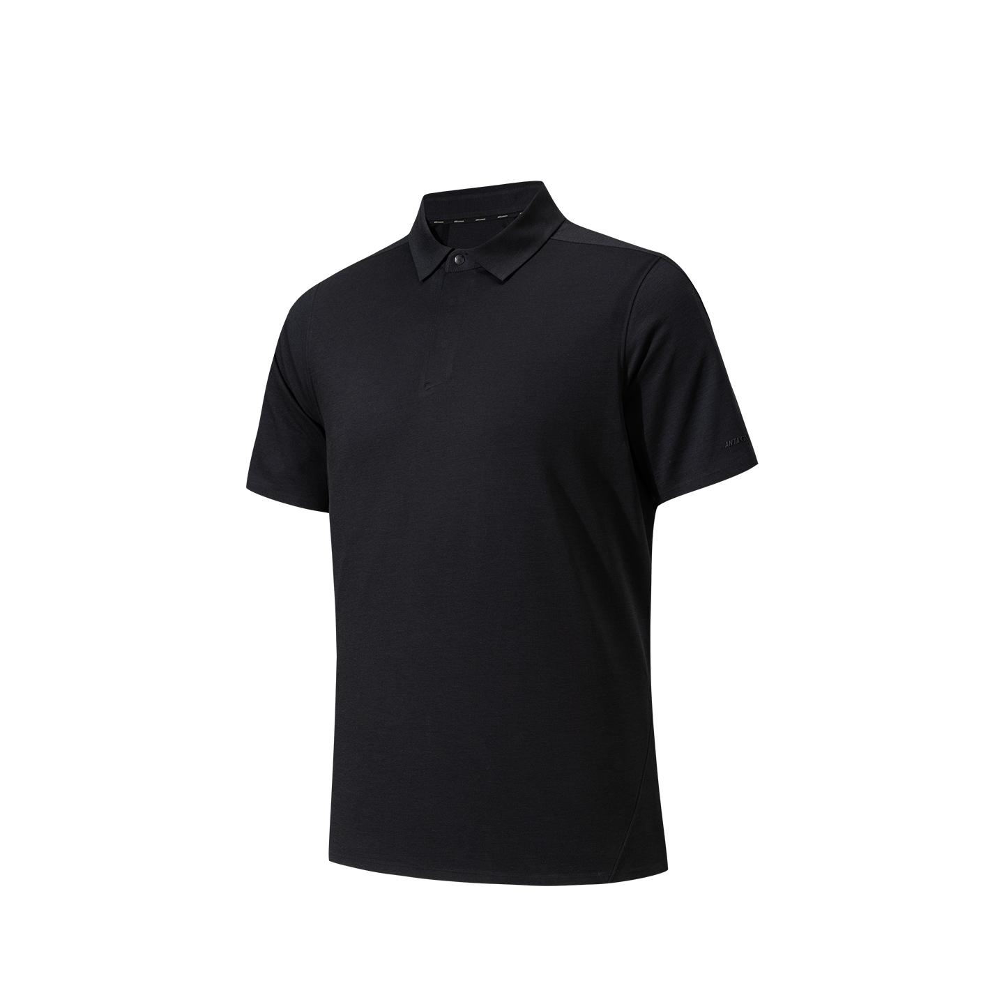 Anta Champion Mens Short Sleeve Polo Shirt Summer 2026 Men tops Basic-Black 152620130-4 M