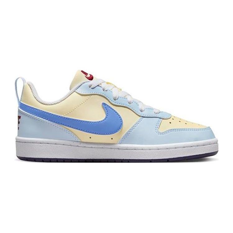Nike Court Borough Low Recraft GS Coconut Milk Polar White Kids Sneakers Blue Light-Blue Dark-Purple FV8120-141
