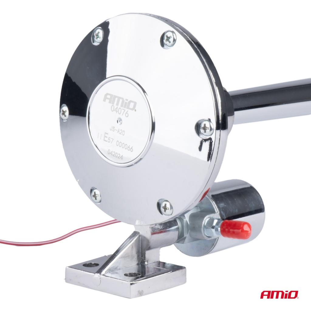 Horn Fanfare Horn Signal Chrome 640 12V 24V Amio-04076