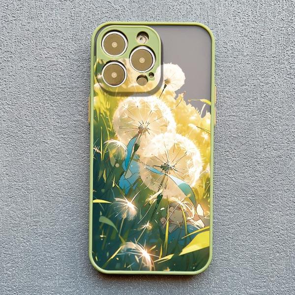 

Роскошный чехол для телефона с растением «Цветок одуванчика» для iPhone 16 14 15 Pro Max Plus 12 13 11 Pro Max Mini XS XR 7 8 Plus Ударопрочные чехлы iphone 13