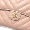CHANEL V-Stitch Chevron CompactWallet Wallet Trifold wallet Lambskin Leather