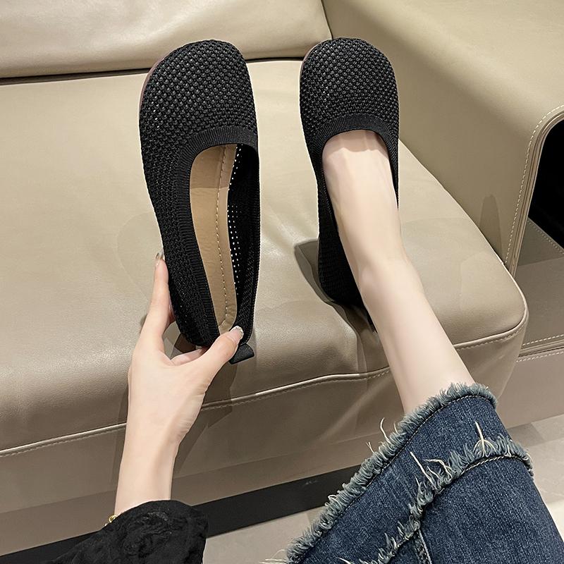 Mode Sommer Neu Große Größe Damenschuhe Mode Mesh Ausgehöhlt Atmungsaktiv Weiche Sohle Rutschfest Lässige Flache Sohle Schuhe für Damen