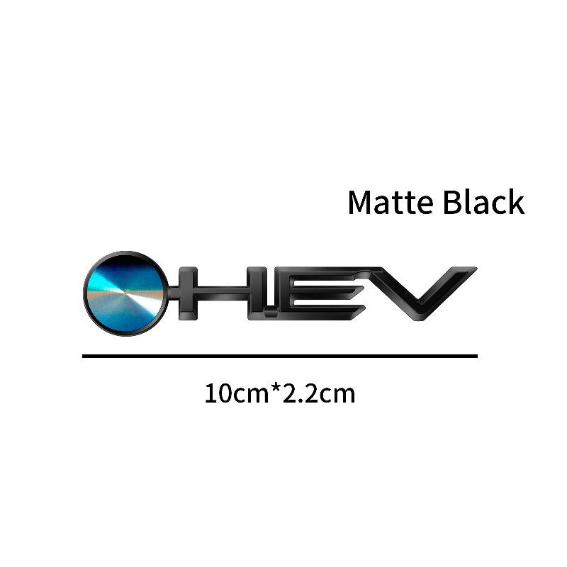 1Pcs ABS Plastic Car Styling HEV Logo Emblem Rear Bumper Tail Door Trunk Sticker For Camry Highlander Corolla Auris Hilux