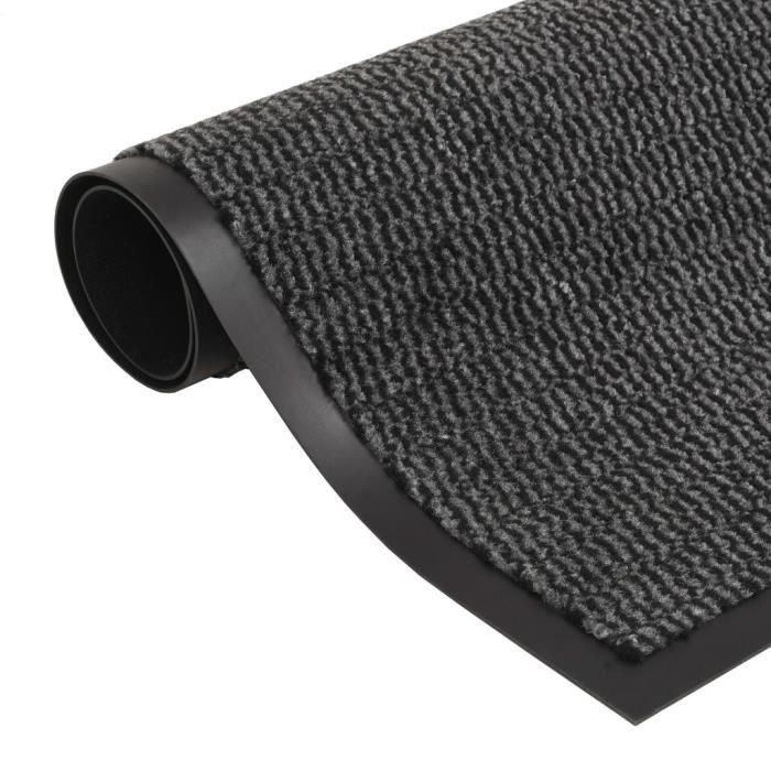 VidaXL Paillasson rectangulaire 90 x 150 cm Anthracite