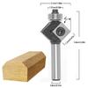 8mm Shank 45 Degree Chamfer Edge Forming Router Bit Bevel Flush Trim Bit Woodworking Milling Cutter Bits Cutter Tool