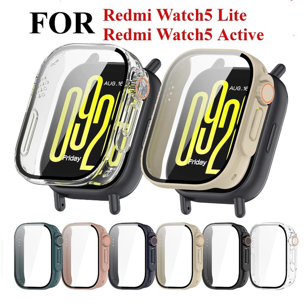 Change To Ultra Case for Xiaomi Redmi Watch 5 Lite / Active Tempered Glass Shell & Screen Protector Cover Accessories