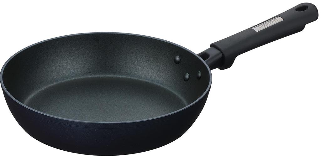 Thermos Plasma Super Hard Coat Frying Pan 24cm IH Compatible Midnight Blue MDB KFC-024