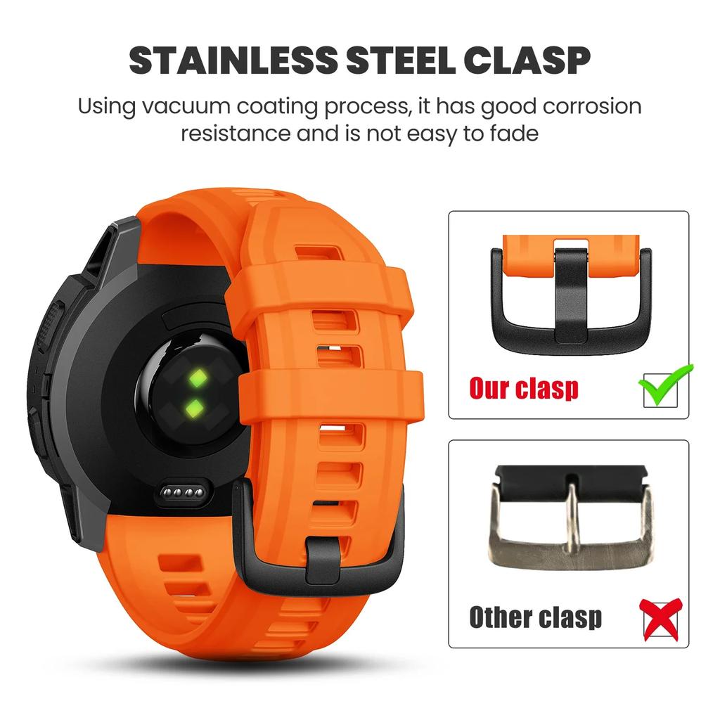 Garmin Soft Silicone Strap Fashion 20mm 22mm Watch Band Bracelet For Instinct 2S Replaceable Rubber Wristband Instinct 2 Belt