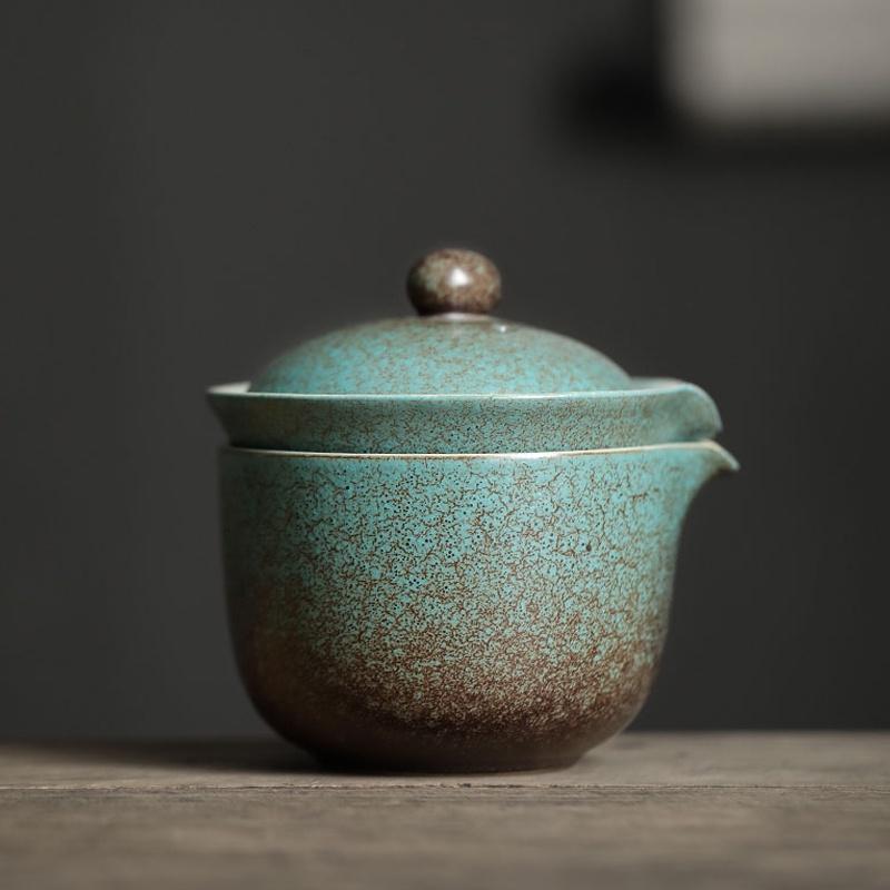 Ceramic Kung Fu Tea Set Portable Bag Quick Tea Cup One Pot Two Cups