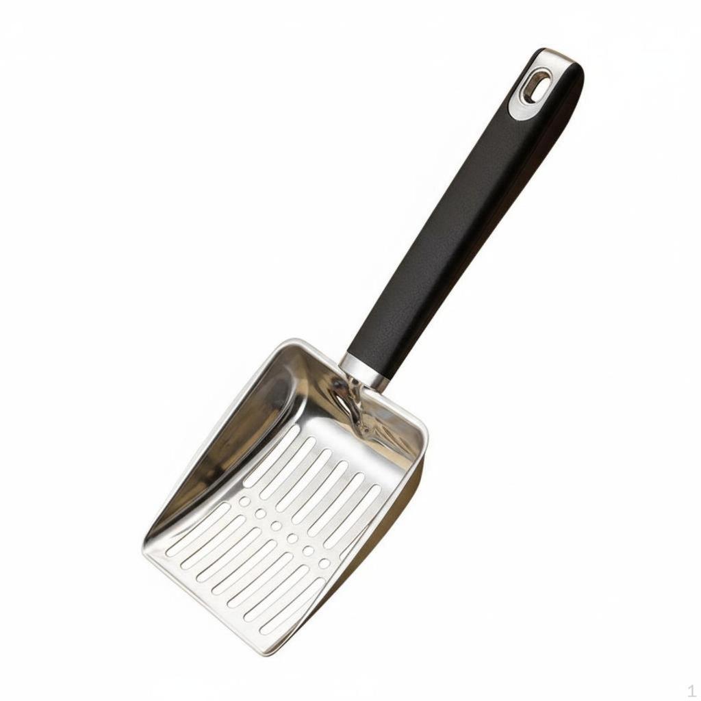 Cat Waste Sifter Easy to Clean Stainless Steel Scooper RustResistant Metal Litter