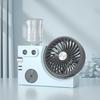 Portable Mist Table Fan Ultra-Quiet Operation Desk Fan with Cooling Mist Spray USB Rechargeable Desk Fan for Office Home Travel Bedroom