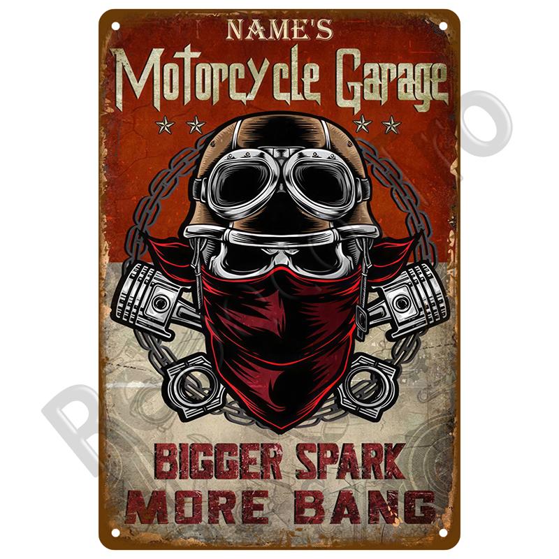 Workshop Car Parts Metal Sign Advertising Plate Wall Deocr Retro Decor Auto Parts Sign Vintage Tin Sign Metal Poster For Garage
