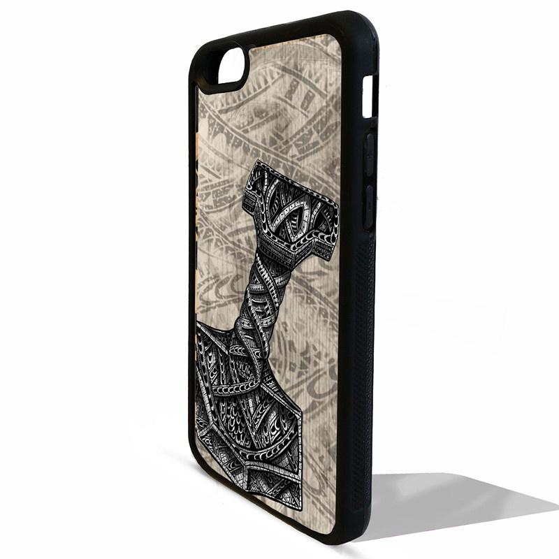 Buy Mjolnir Thors Hammer of Thor Norse Art iPhone 4 5 6 7s Plus Case ...