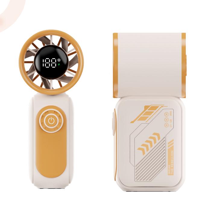 High Quality Portable Mini High Speed Handheld Fan 3000mAh Lightweight 13000rpm Rechargeable LED Display 100 Gears Handy Fan