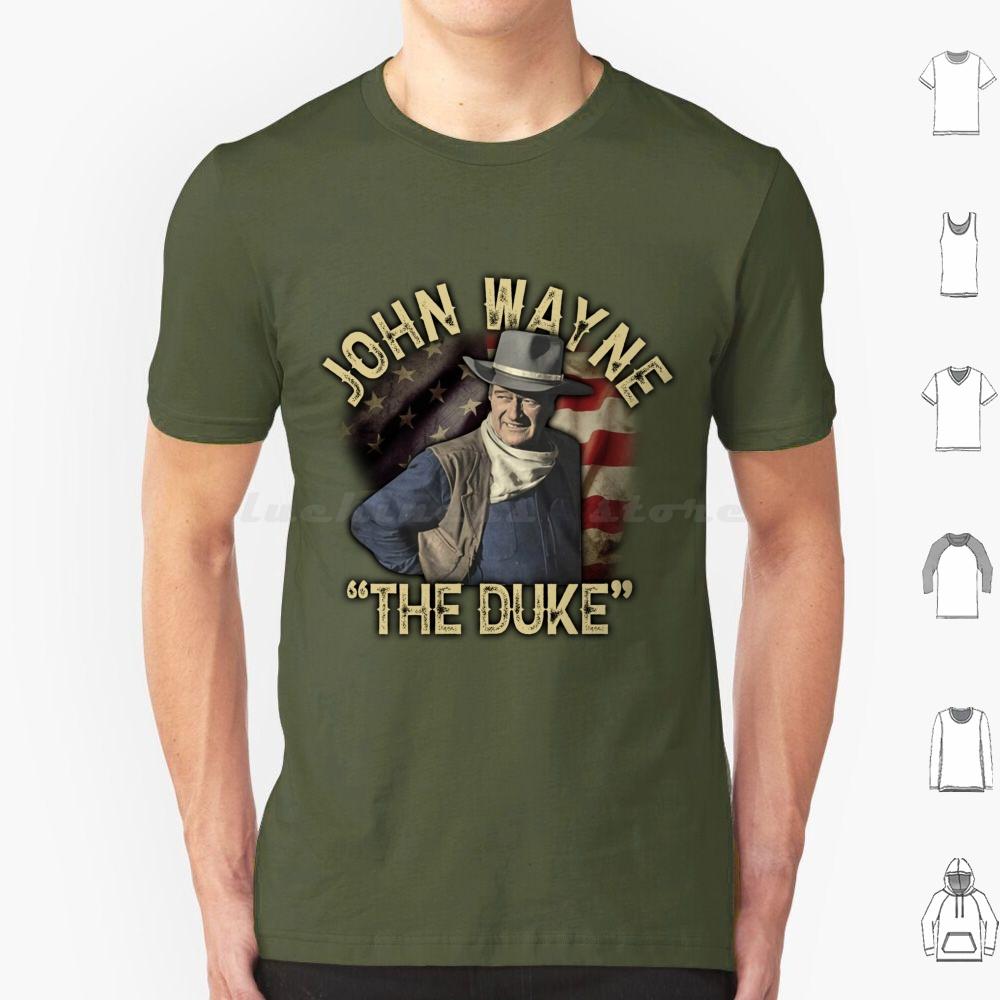 John Wayne The T Shirt Cotton Men Women DIY Print John Wayne Absinthe Joanne Cinema Fotografia Magliette The John Wayne Bravo